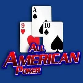 All American Poker slot logo by RTG (Reel Time Gaming) at Palace Of Chance Casino