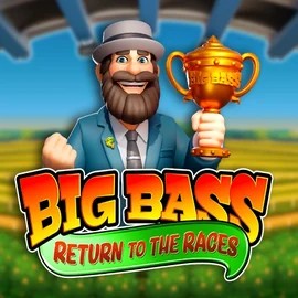 Big Bass Return to the Races online game logo by Pragmatic Play on palaceofchance.ca