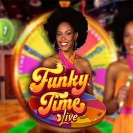Live Casino logo of Funky Time from Evolution at Palace Of Chance Casino