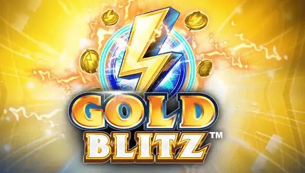 Gold Blitz slot logo by Fortune Factory Studios at Palace Of Chance Casino