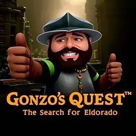 Logo of Gonzo's Quest from NetEnt at Palace Of Chance Casino
