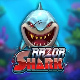 Logo of Razor Shark from Push Gaming at Palace Of Chance Casino