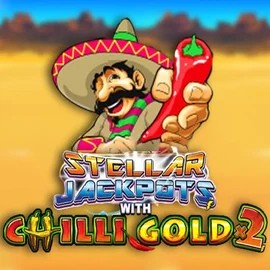 Stellar Jackpots with Chilli Gold x2 slot logo by Lightning Box Game at Palace Of Chance CasinoStellar Jackpots with Chilli Gold x2