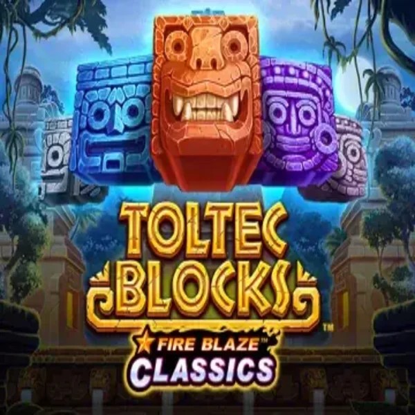 Fire Blaze: Toltec Blocks logo by Rarestone Gaming at Palace Of Chance CasinoFire Blaze: Toltec Blocks